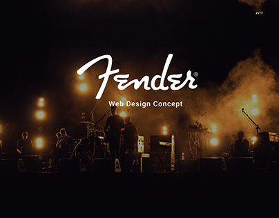 Fender. Web design concept