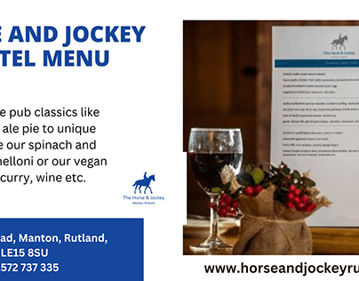 Horse & Jockey Hotel menu