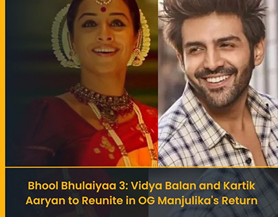 Bhool Bhulaiyaa 3: Vidya Balan and Kartik Aaryan Return