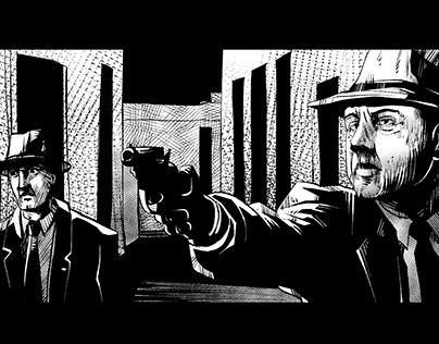 gangsters//book illustration