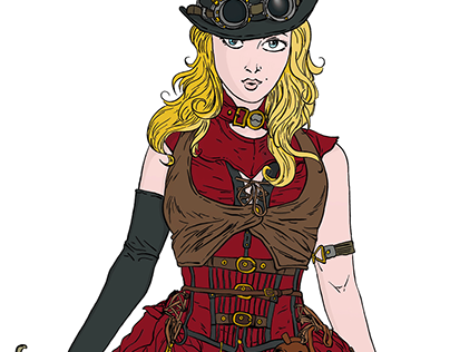 The Steampunk Girls Serie - Illustration Project
