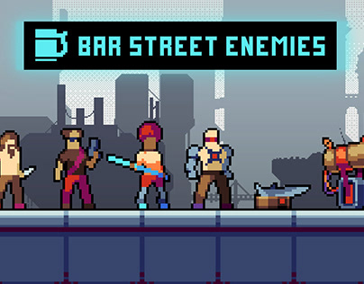 Bar Street Enemies Pixel Art