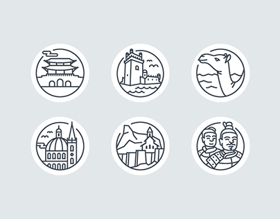 Lonely Planet Destination Icons