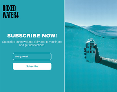 DAILY UI #026 (SUBSCRIBE) (BOXED WATER)