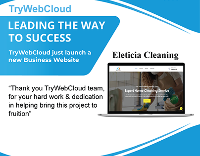 complet project poster design for TryWebCloud company