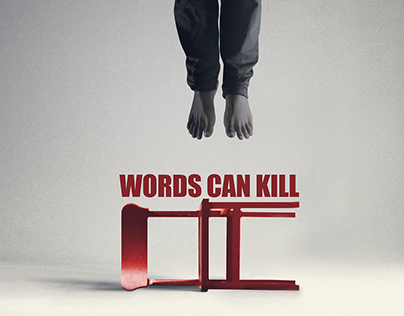 Word can Kill | bullying poster