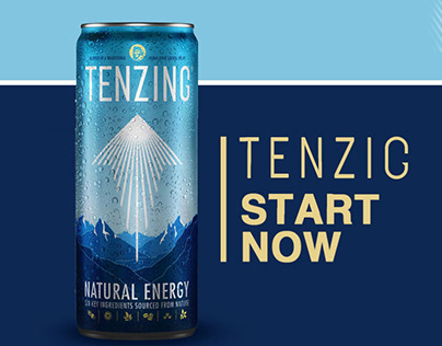 My Design for a minmal Tenzing advertisement
