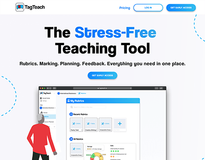 The Stress Free Teaching Tool | LANDING PAGE
