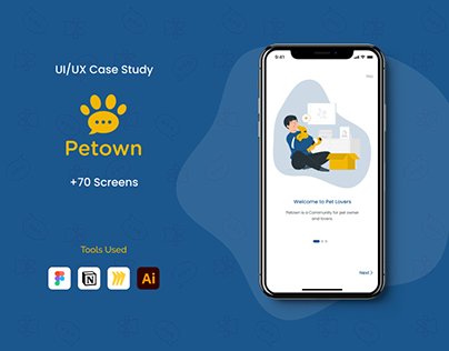 Petown Mobile App - UI/UX Case Study