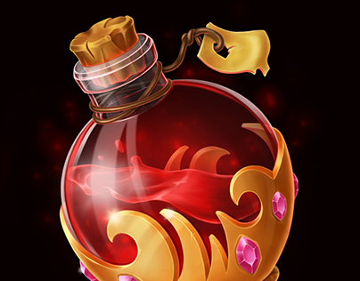 red magic bottle