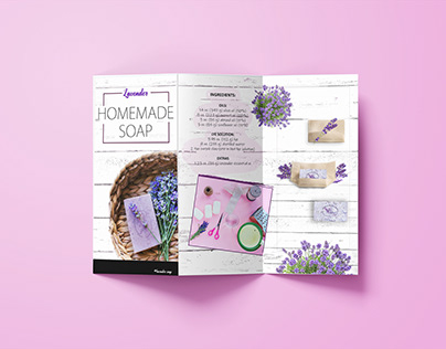 Lavender soap brochure
