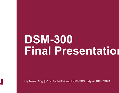 DSM-300 Main Event Final Presentation