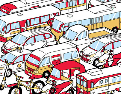[Illustration] Jakarta Workers' Transportations