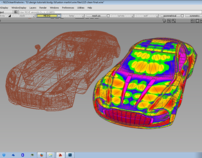 Reverse Engineering -   Class A from scanned mesh Alias