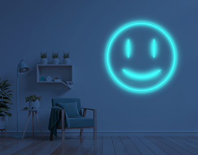 SIMPE SMILE GLOW EFFECT ON ROOM