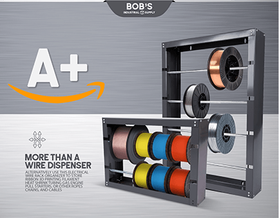 Amazon A+ content for Electrical Wire Spool Rack Holder