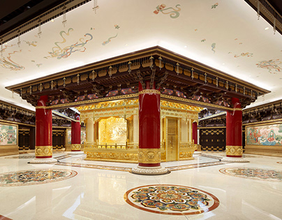万佛塔室内设计 - The Interior of The Pagoda Of Thousand Buddha