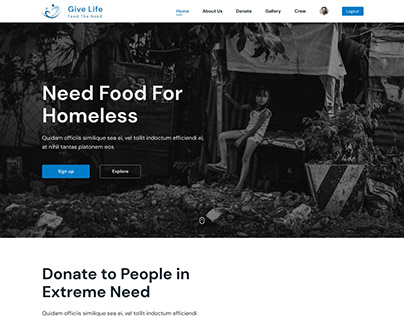 FEED THE NEED NGO WEBSITE