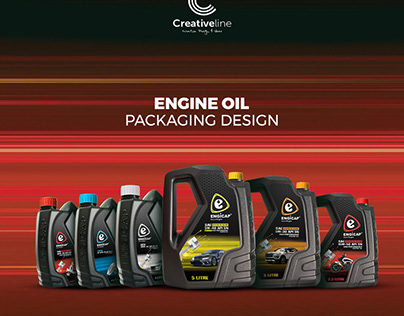 engine oil packaging design