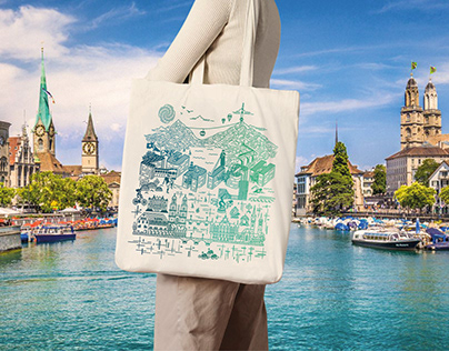 Traveling trough Tote Bags