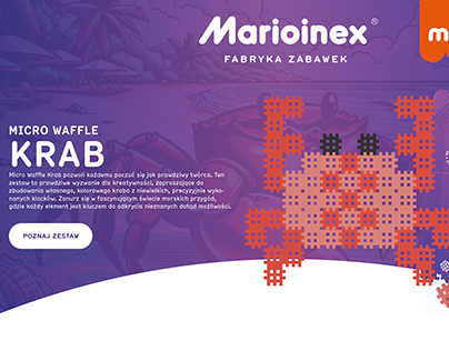 Marioinex MicroWaffle Crab - Landing | product design