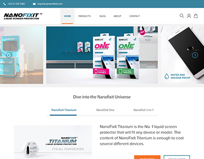 Nanofixit Ecommerce site