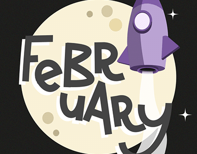 February - Animated Typography