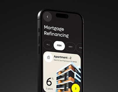 Project thumbnail - RefiMate Finance Mobile App - UX UI Design