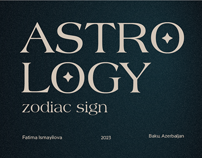 Zodiac signs. Experimental poster.
