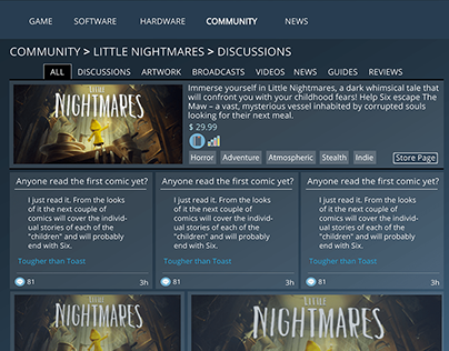 Steam Redesign - Community