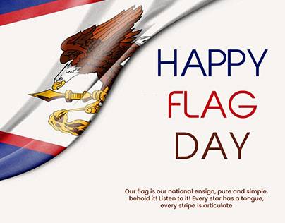18th April Flag Day in The American Samoa American Day