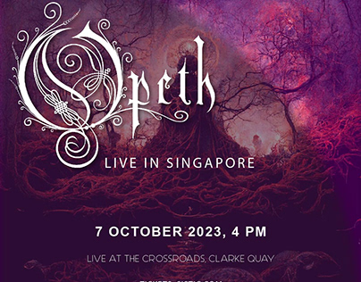 ''Opeth'' Rock Group Concert Poster My Version Design