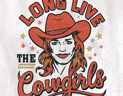 Western Cowgirl T-Shirt Design