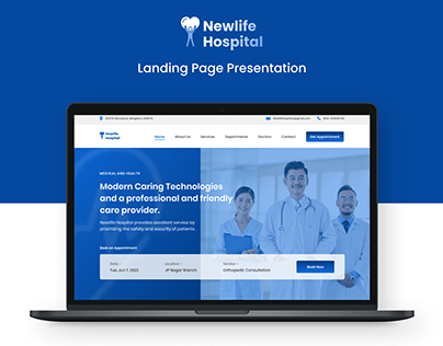 Newlife Hospital Landing Page Presenation