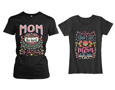 Mother's Day typography T-shirt design