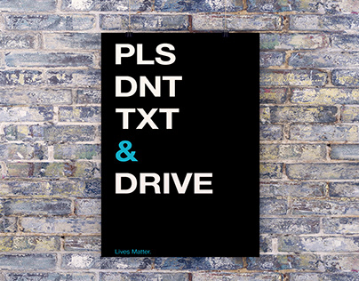 Minimalistic Awareness Typography Poster Design