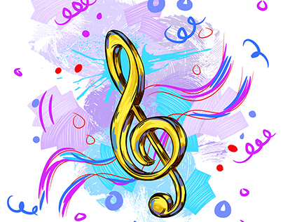 Music Notes Illustrations for Individual Client