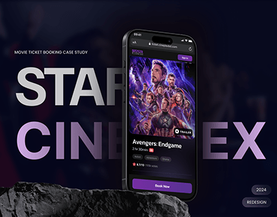 Project thumbnail - Redesign Star Cineplex | Ticket booking Case Study