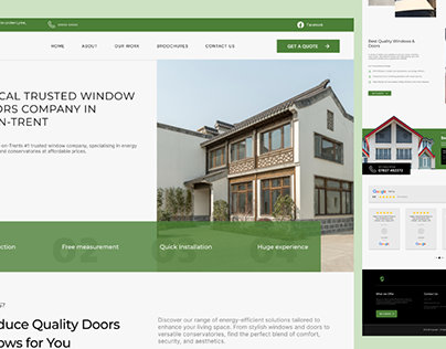 Windows and Door Business Home Page Design