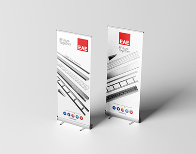 EAE CABLE TRAYS SYSTEMS ROLL UP BANNER
