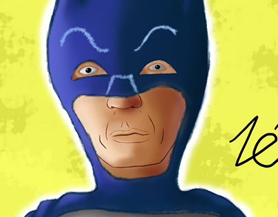 Adam West Batman Caricature