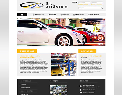 S. L. Atlantico - Website Layout