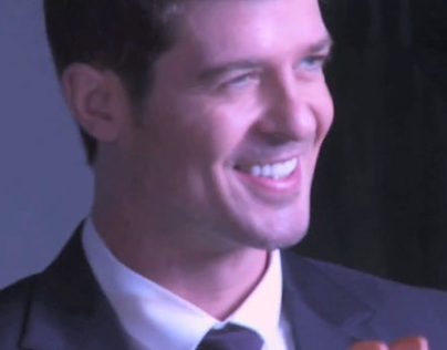 Behind The Scenes - The Talented Robin Thicke Sings For
