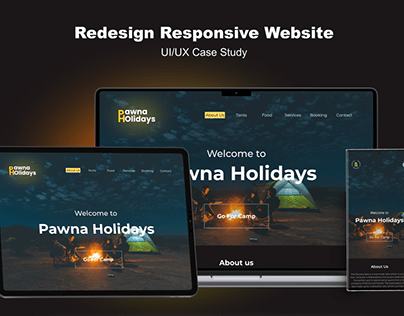 Camping Website Redesign | UI UX Design