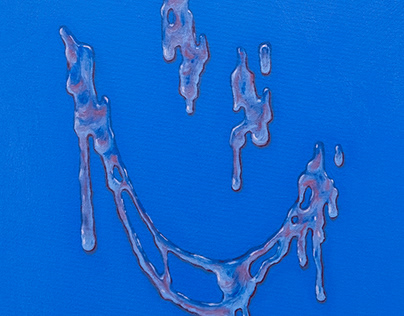 Blue Smile — Oil on Canvas