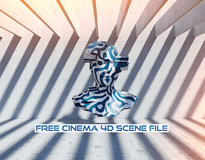 3D Glitch Effect | Fully Rigged Cinema 4D Scene File
