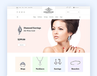 Jewelry shop WordPress theme