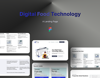 Digital Food Technology Landing page