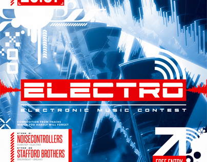 Electro Party Flyer vol.1, PSD Template