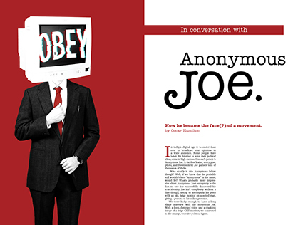 Anonymous Joe (Magazine Spreads)